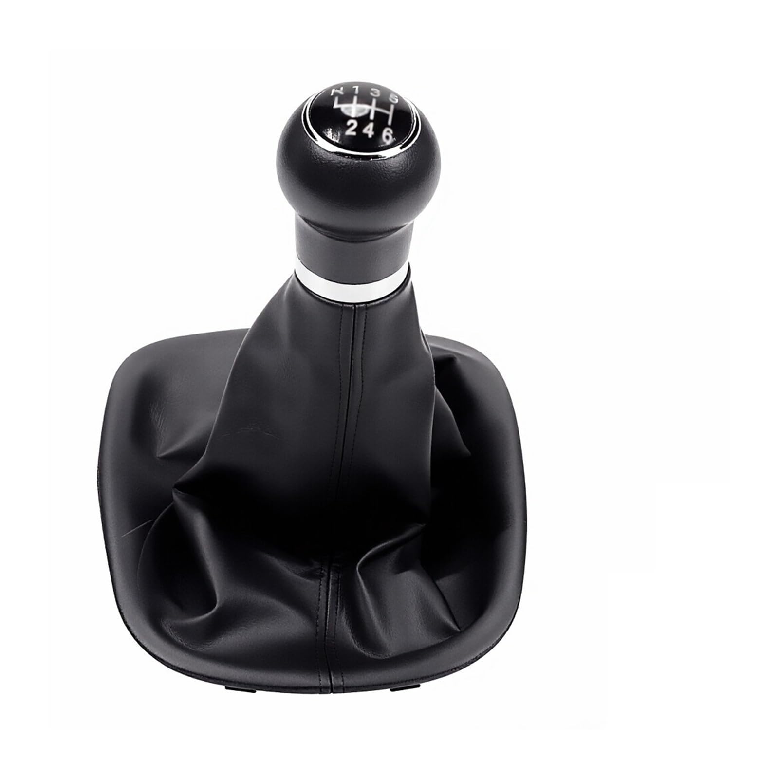Qmtvfsrh Black 6 Speed Car Gear Shift Knob For Vw For Passat For B5 For B5.5 1997-2005 5 6 Speed Manual Gear Shift Knob Lever Shifter Stick With Gaiter Boot Cover Black Abs(Black 6 Speed)