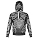 Produktbild NDYD Nordische Mythologie Viking Odin Helm of Awe Totem Sweatshirt 3D Print Tattoo Pattern Skandinavische Rune Valhalla Berserker Hooded Geeignet Für Herbst Und Winter,XS