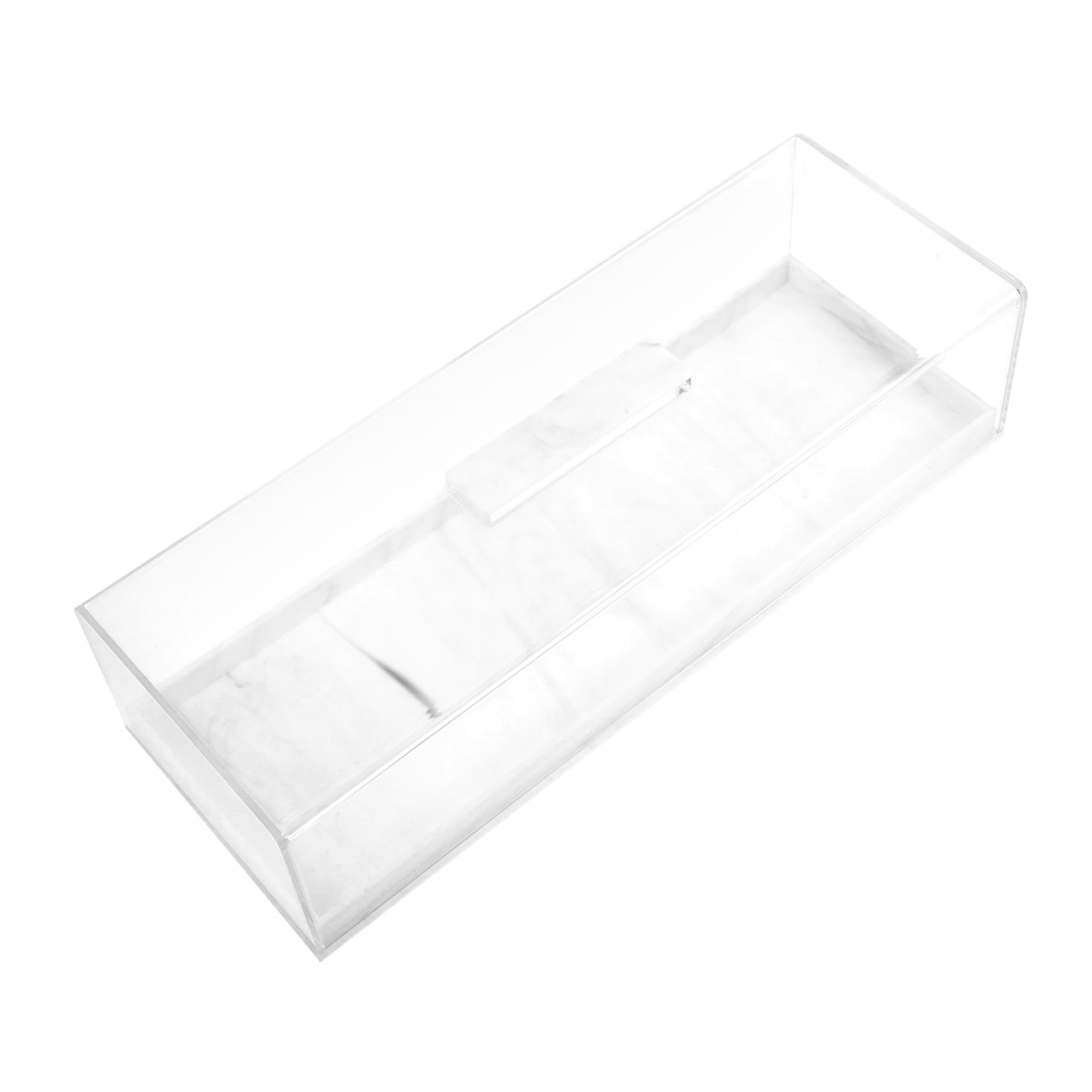 Plat à Gâteaux Rectangulaire en Acrylique avec Couvercle Transparent | 1 Ensemble, Non Hermétique, Réutilisable, pour Réceptions Formelles et Service sur Table à Manger Moderne
