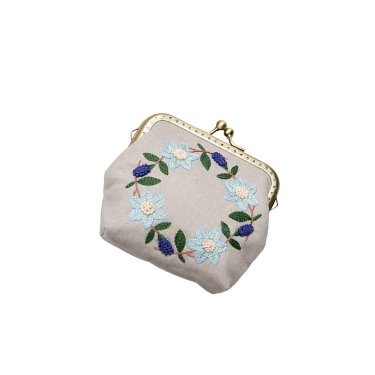 Tofficu 3juegos Kit De Bordado Para Principiantes De Herramientas De Bordado Con Neceser De Moneda Accesorios y Agujas De Lana Para Mujeres y Niñas Estilo Europeo