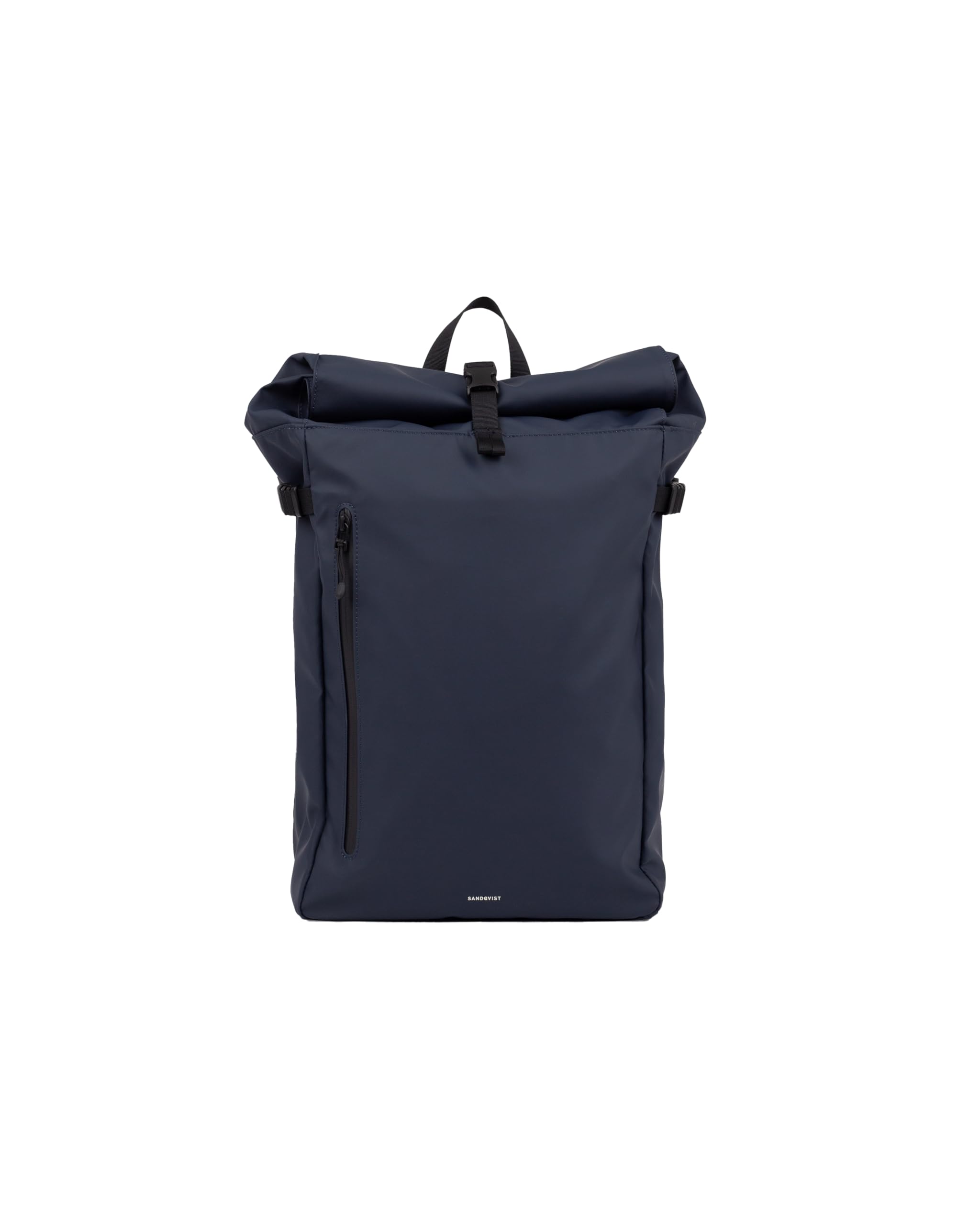 Sandqvist Stream Slim Rolltop Backpack 14”, 20L, Navy, Waterproof Laptop Backpack, 14" Laptop Compartment, Recycled Materials
