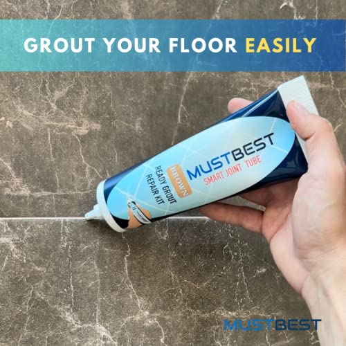 Tile Grout Repair Kit (Brown, 13.4 oz-380 gr.), Four-Way Use, Repair, Renew, Repaint, Fill The Gaps, Fast Drying, Odorless, Waterproof and Pre-Mixed Grout Pen for Shower, Kitchen, Pool - Image 4