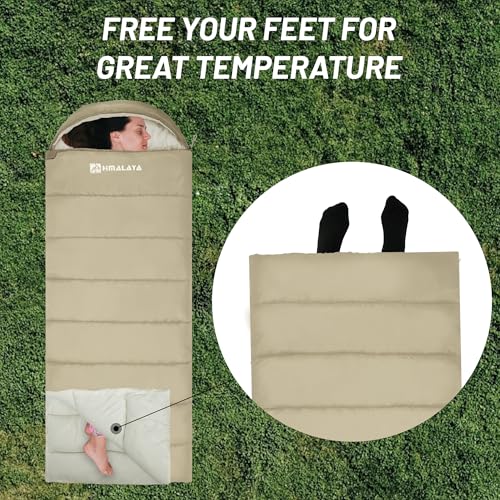 Bolsa de Dormir para Mochileros para Adultos, Desenrollable como Manta, Impermeable, Ligera, para Camping y Viajes al Aire Libre miniatura 7