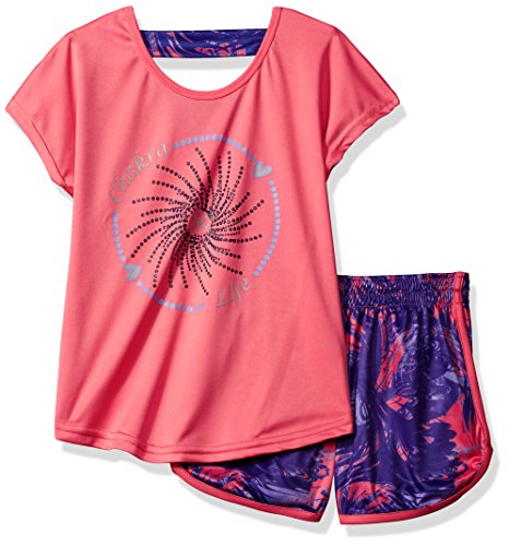 Gaiam Girls Sleeve Tee and Short Set