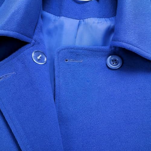 IDEALSANXUN Womens Fall Winter Wool Coats Peacoat Double Breasted Trench Coats4