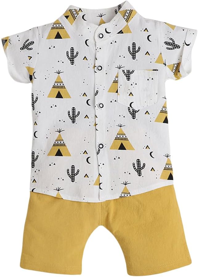 Hopscotch 2-Pc All Over Print Shirt & Shorts