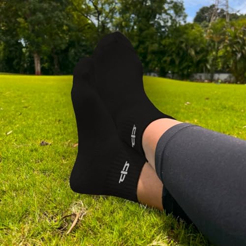 Image of HEELIUM Bamboo Socks for Women | Quarter Length | 3X Softer than Cotton Socks | Odour-Free & Breathable | Superior Comfort & Cushioned Base