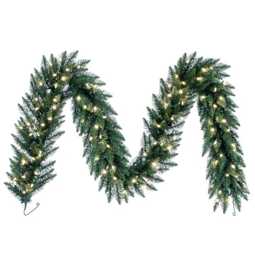 Vickerman 9'x14 Camdon Fir LED Lights Artificial Christmas Garland in Green