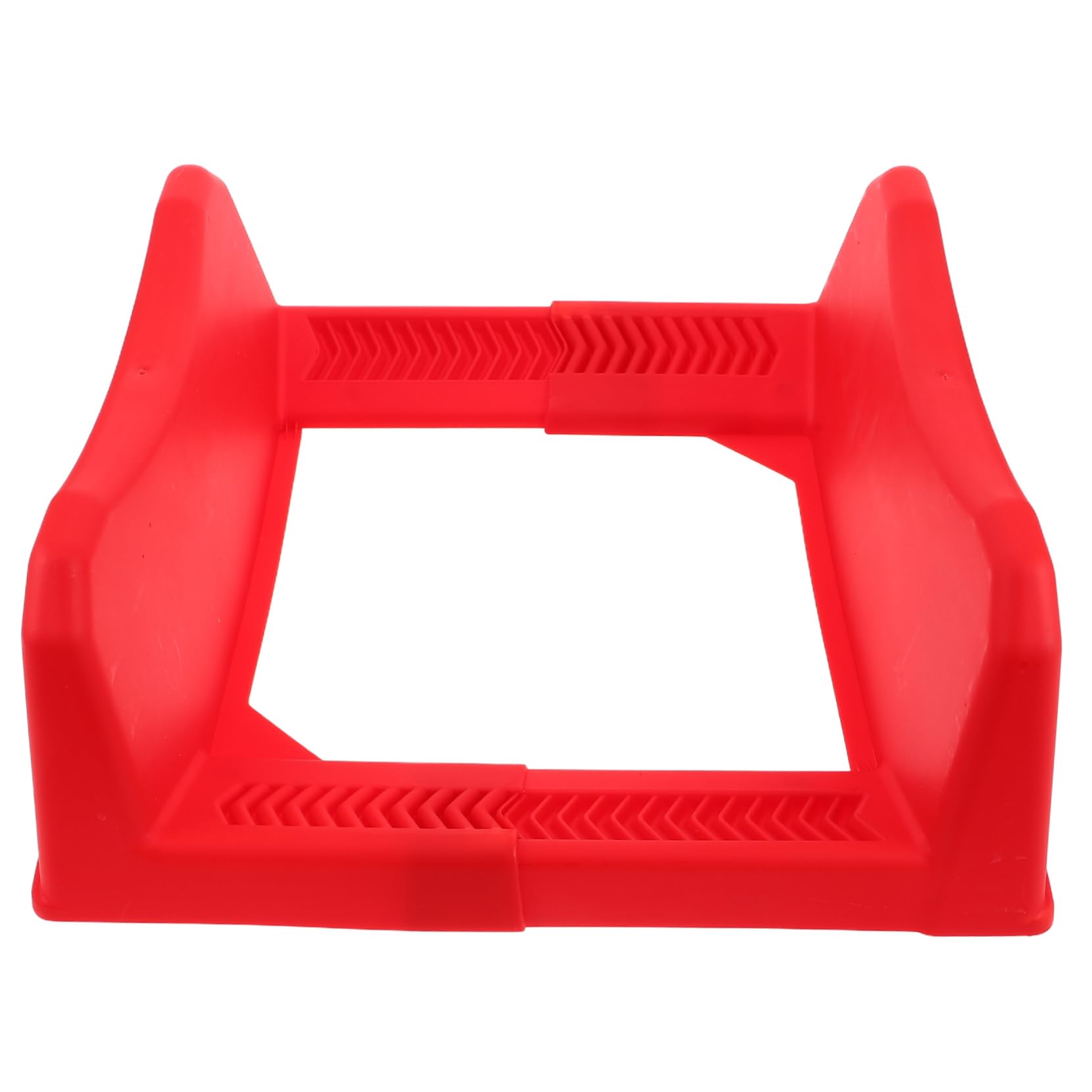 Ciieeo Rastrelliera Porta Pneumatici in Plastico Rosso Design Regolabile e Impilabile, Espositore per Gomme Semplice ed Elegante per Garage e Spazi Commerciali