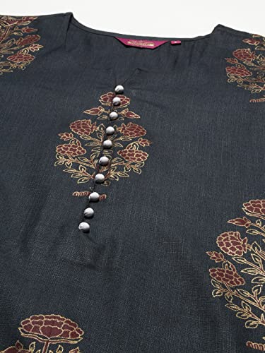 Image of ANNI DESIGNER Women's Cotton Blend Kurta With Pant