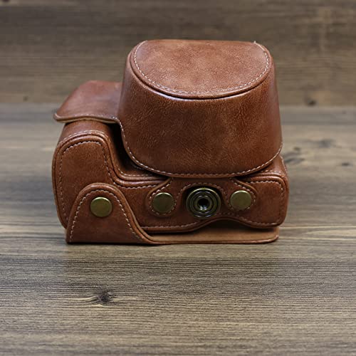Rieibi Fuji XT5 Case - PU Leather Half Case for Fujifilm X-T5 Digital Camera - Body Protective Grip Case for Fuji XT5 X-T5 - Green - Image 3