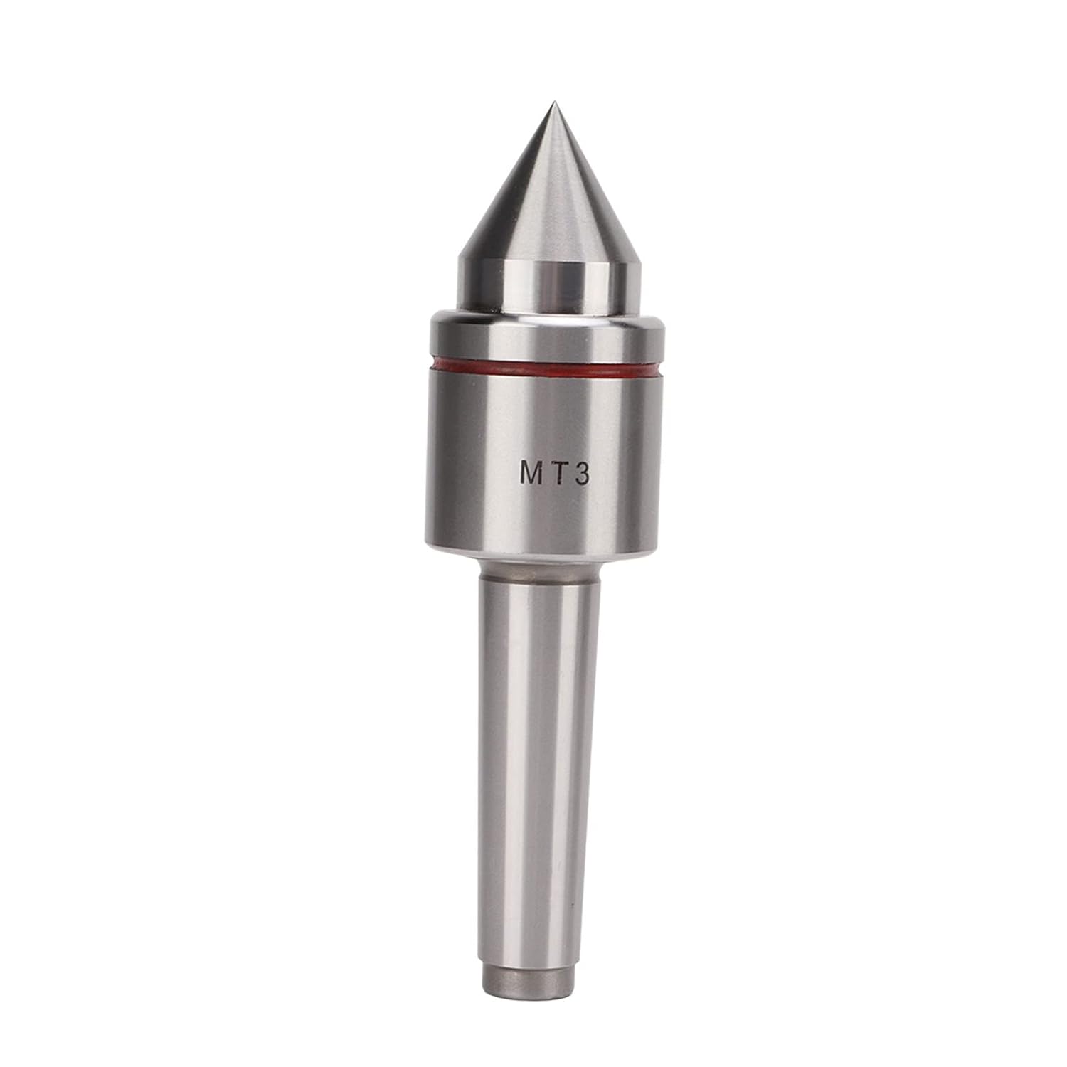 60° Live Center MT3 for CNC Lathes, High Carbon Steel Construction, 0.005 Accuracy, Smooth Bearings Combination for High Speed Machining