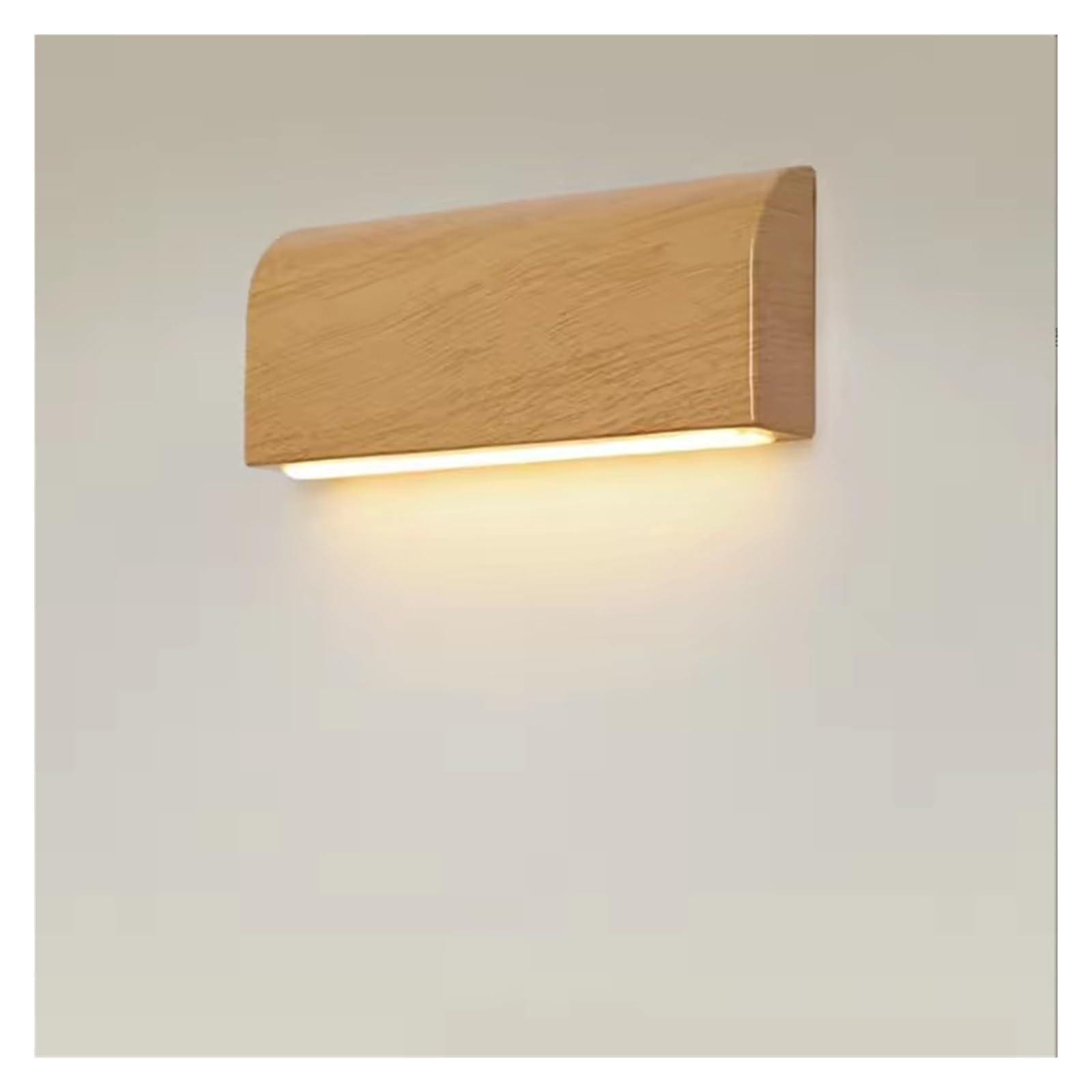ITOSUI Nordic Style Living Room Wall Light Indoor Corridor Aisle Minimalist Walnut Wood Color Bedside Wall Lamp Dimming Fixture(Walnut Color) (Log Color) (Log Color)