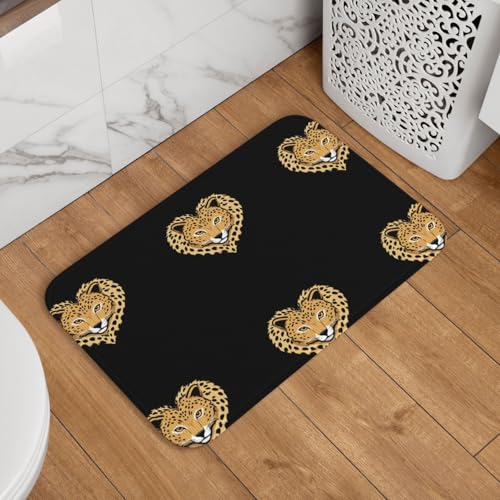 Tapis de sol facile à nettoyer 101x152 cm anti-glisse léopard - 7