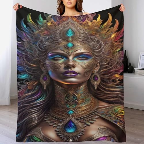 Manta de franela para sofá de la diosa griega de 180x200 cm suave 2