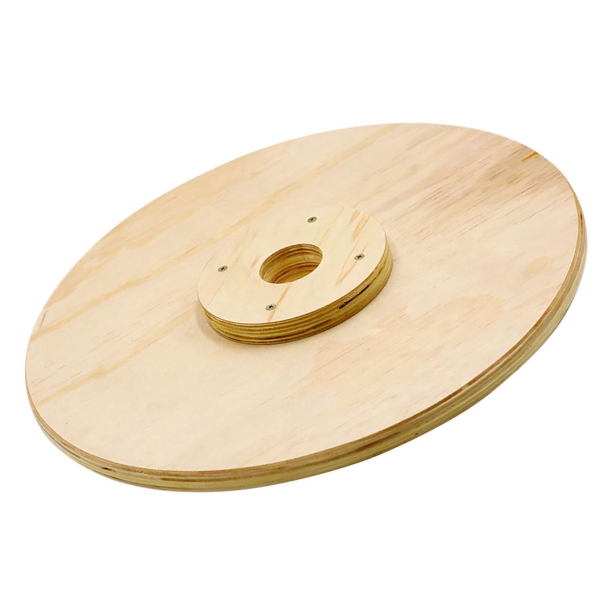 Toyvian Disco de Pesas de Madera Beige Fácil de Desmontar y Transportar para Entrenamiento de Rehabilitación Adecuado para Ejercicios de Fitness y Cambio de Peso