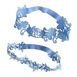 CICITOYWO Wedding Garters for Bride, 2 Pieces Lace Bridal Garter Set, Women's White Garter Belt Wedd