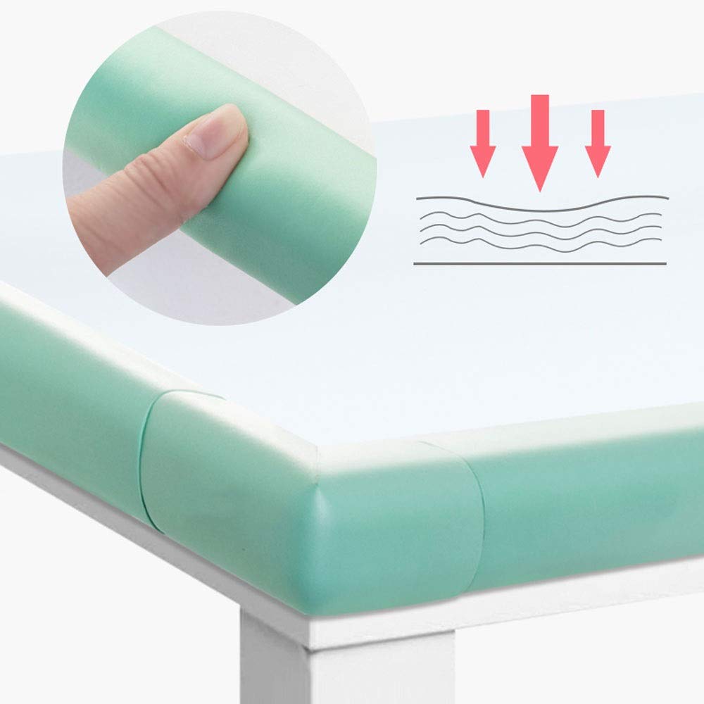 KRXSOBNV， 200CM, Tira Protectora de Alta Densidad del cojín de Espuma for niños for bebés ，Protector de Esquinas(Green)