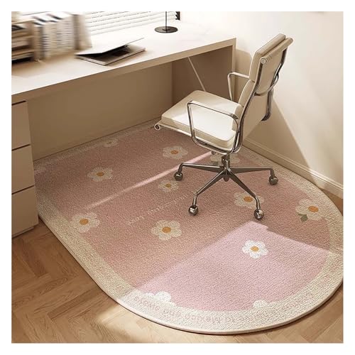 Tappetino per sedia da gioco, protezione per pavimento per sedie da ufficio e scrivania, tappeto e sedie a rotelle per computer, 120 x 100 cm, colore: rosa