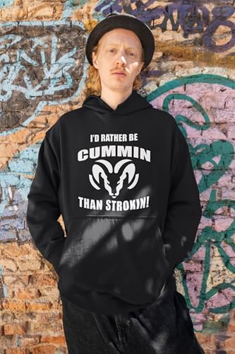 ALLNTRENDS I'd Rather Be Cummin Than Strokin Hoodie Funny Pullover Sweatshirt2