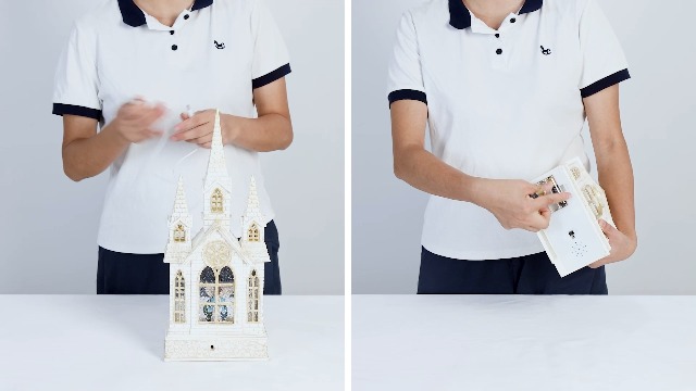 Amazon.com: Church Snow Globe Lighted,Christmas Snow Lantern,Angel