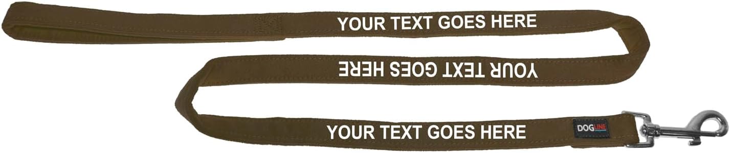 Personalized Microfiber Soft Dog Leash Padded 4 or 6 ft 9 Colors Service Therapy Dog Adopt Pet Do Not Pet Custom