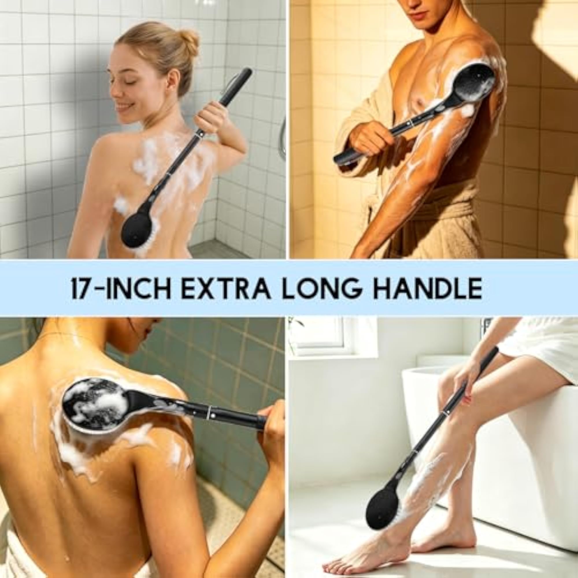 Telescopic Back Scrubber for Improved Skin Health