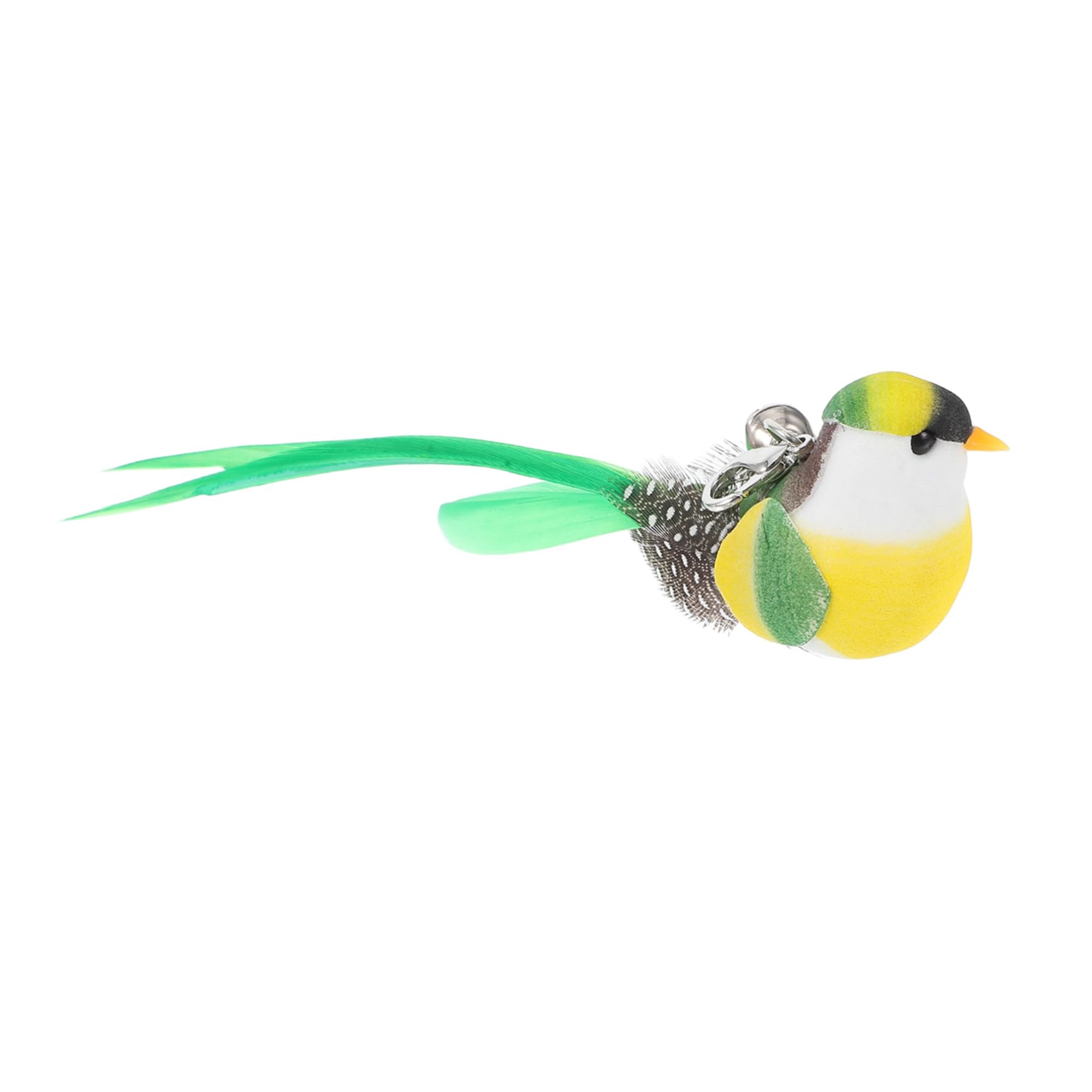 EXAOMBLE Replacement Part for Cat Teaser Feathered Bird Bell Attachment Interactive Toy for Cats