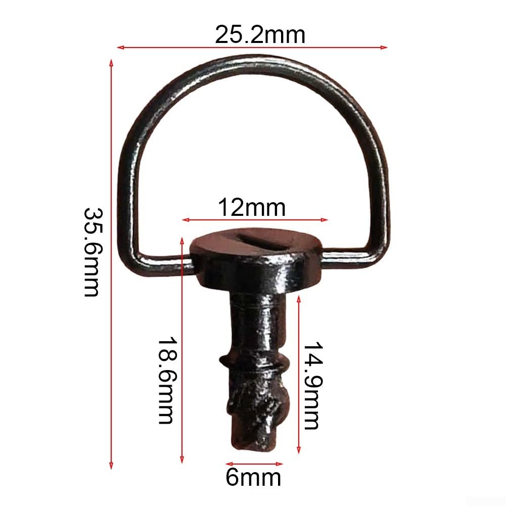 Clip Mosquetón Anillo D para Acero 14.9mm Clip Mosquetón Anillo