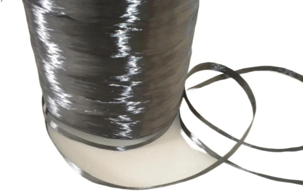 30Meters 48K Carbon Fiber Fibre Black Color Tow Filament Yarn Thread Tape 4900MPa