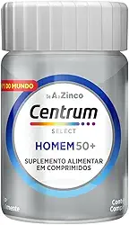 Centrum NOVO Homem 50 Mais Multivitaminico, com Vitamina D, Vitamina B12, Calcio e Magnesio, 30 Comprimidos
