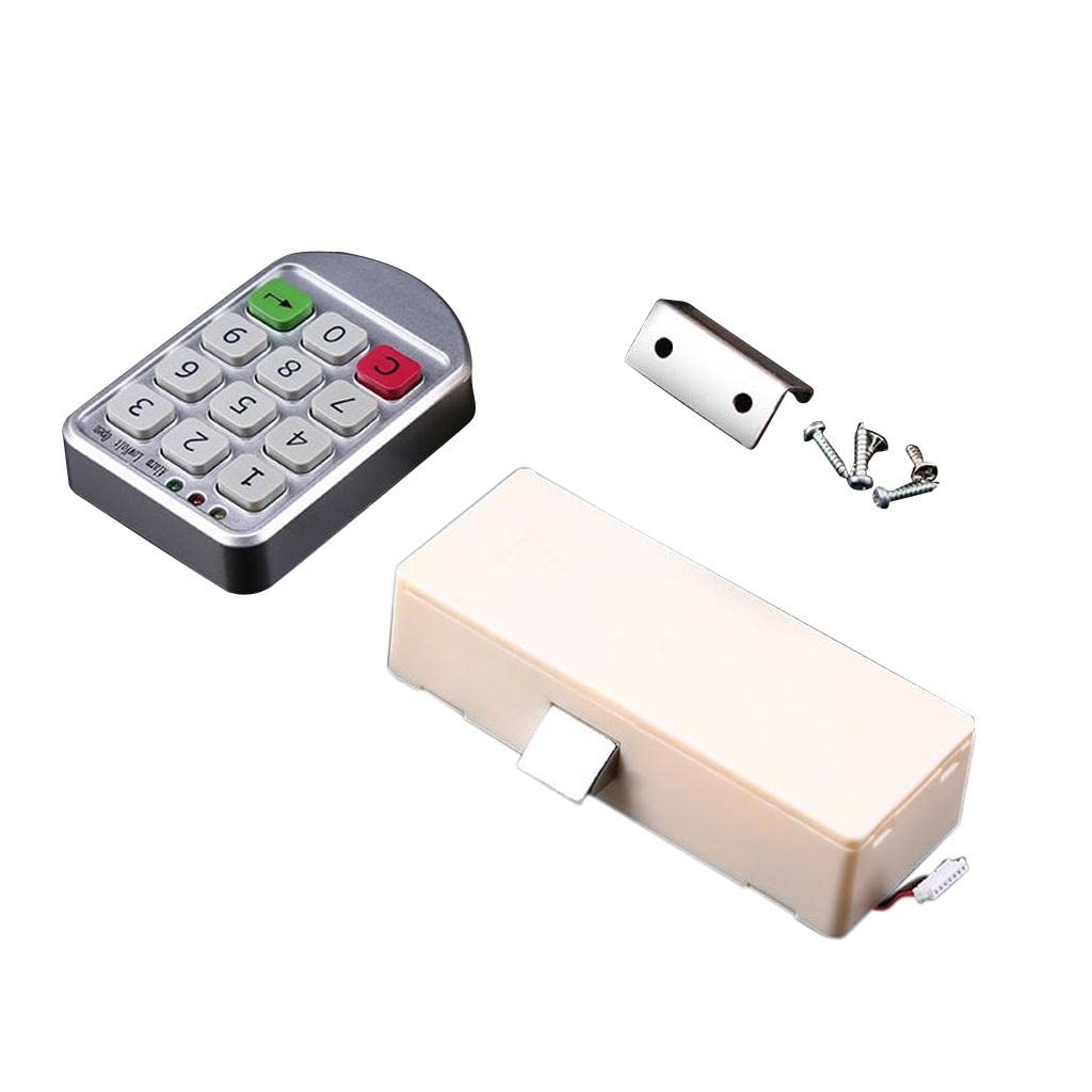 Juego de 5 teclados de contraseña digital con código electrónico sin llave, cerradura inteligente