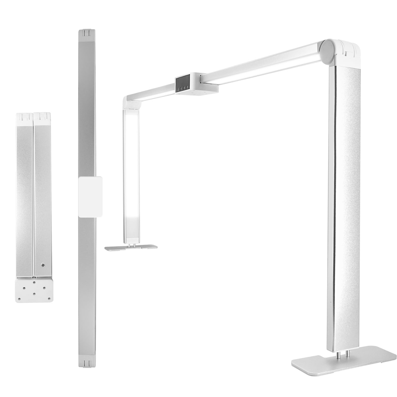 Lampe de Table pour Ongle,Lumière de Bureau Pliable pour Ongles,Lampe Extension de Cils écran Tactile pour Manucure,3 Modes de Couleur & Luminosité Réglable
