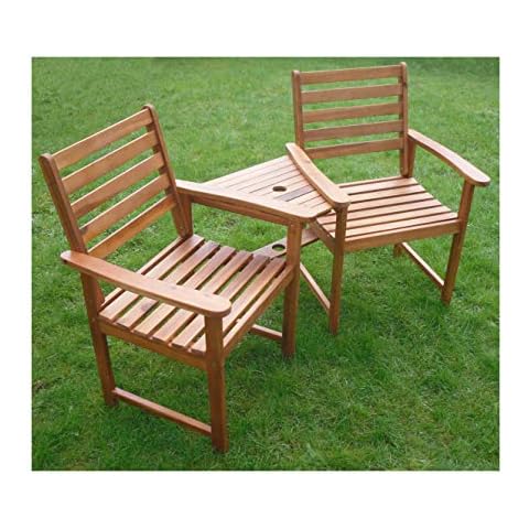 Ascot Hardwood Garden Bench Love Seat Set Cover