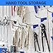 Shimeyao 50 Packs 6 Inch Metal Pegboard Hooks Peg Board Organizer Accessories Holders Stainless Steel Display Hooks Fit to Pegboard Panels for Garage Storage Tools