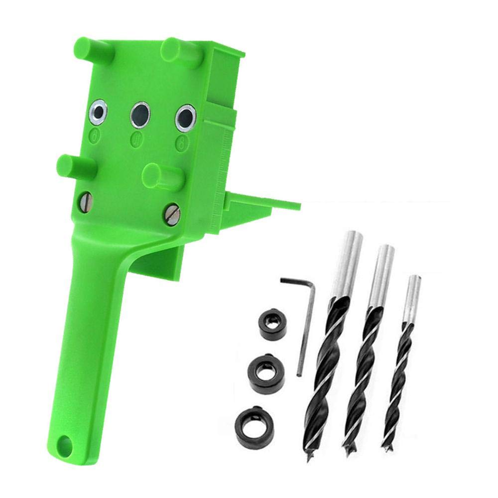FOONEEABS Plastic Dowel Jig Hand-held Drill Bit Set For 6,8,10mm Holes