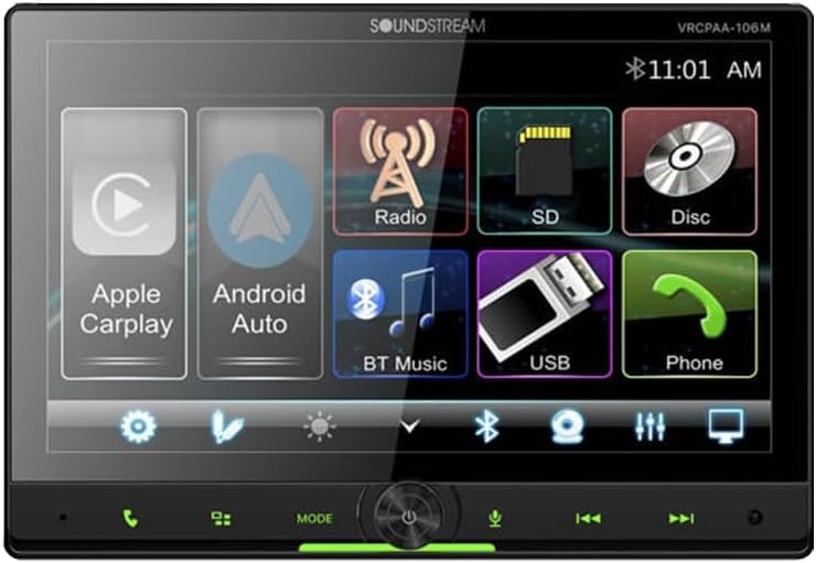 Soundstream VRCPAA-106M main user interface