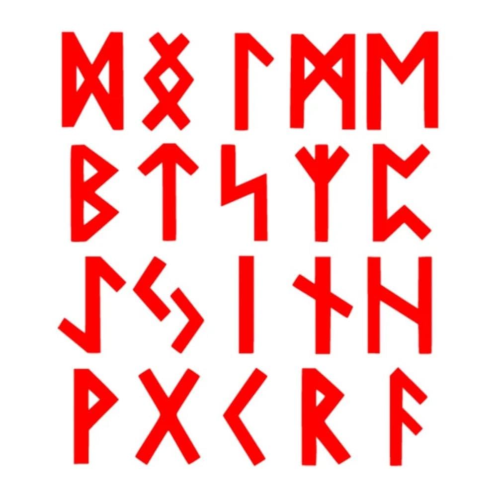 15 * 17cm Slavic Runes Car Sticker Vinyl Decal Car Auto Stickers for Car Bumper Window(Red)