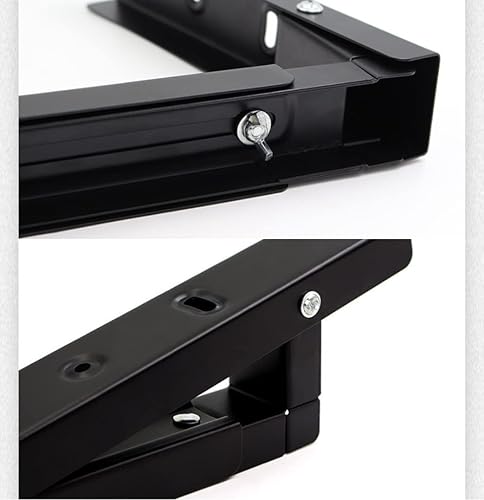 Miniatura 2 de RIIPOO Soporte de pared para microondas, soporte universal para microondas, soporte plegable retráctil para horno para cocina, juego de 2