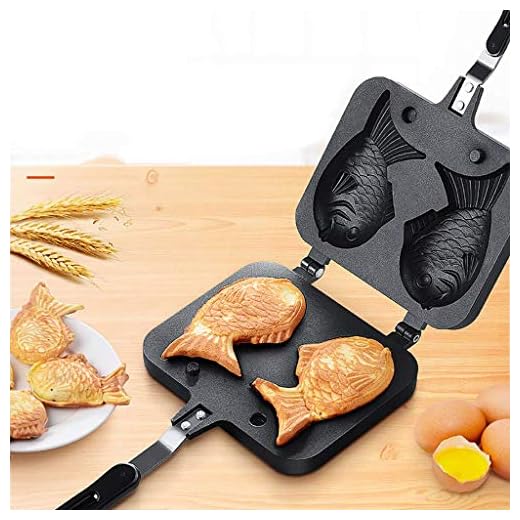 Blawicat Cake Pan Waffle Pan Cake Pan Bread Waffle Maker Aluminum Alloy Non-stick Waffle Cake Baking Mold Plate (Fish Mould)