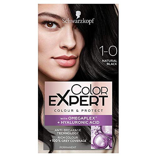 Schwarzkopf Color Expert Omegaplex Hair Dye, 1-0 Natural Black