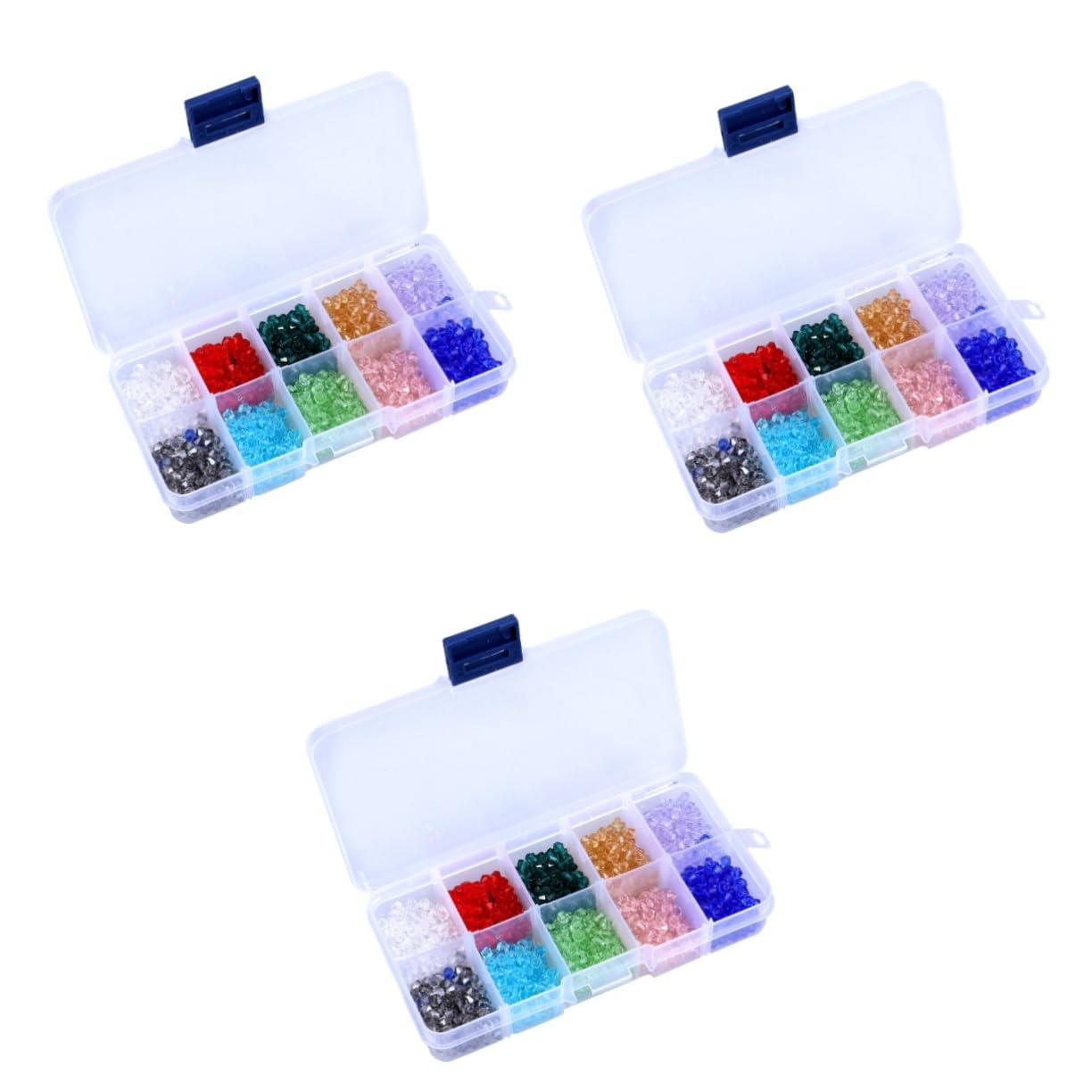 SHINEOFI 3000stücke Rhombus Glasperlen Farben Mit Aufbewahrungsbox Für Schmuckherstellung Armbänder Und Basteln