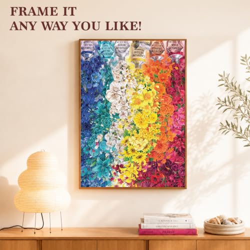 Image of Gouda Games Jigsaw Puzzle 1000 Piece - Colourful Flower Puzzle for Adults