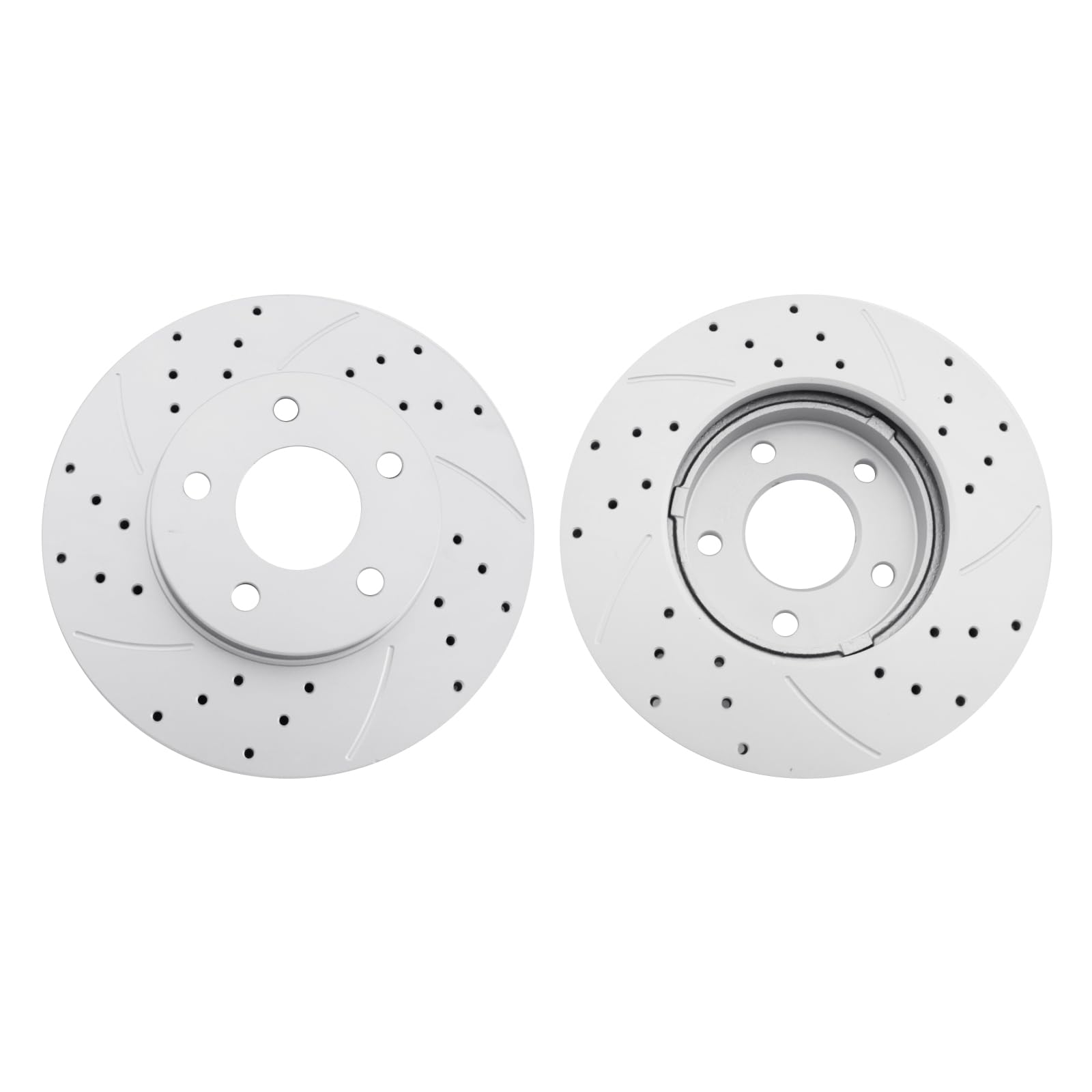 RILONHFront Drilled and Slotted Brake Disc Brake Rotors 55122 10.87 inch / 276 mm Fit for CHEVROLET HHR 2006-2011 | 2006 2007 2008 2009 2010 2011
