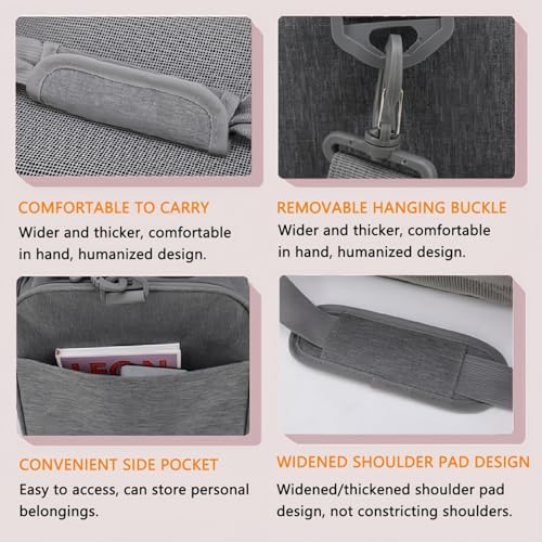 Transporttasche Katze Hund Tragbare Haustiertasche für draußen, faltbar atmungsaktiv, große Kapazität für Zwei kleine Katzen, Autoreise Tragetasche für Katze und mittelgroße Hund (Rosaton) – Bild 6