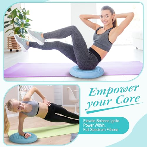 Image of Libima 2 Pcs Wobble Cushion Wiggle Seat Flexible Sensory Seating Balance Disc Board for Men Women Physical Exercise Improving Posture Home Office