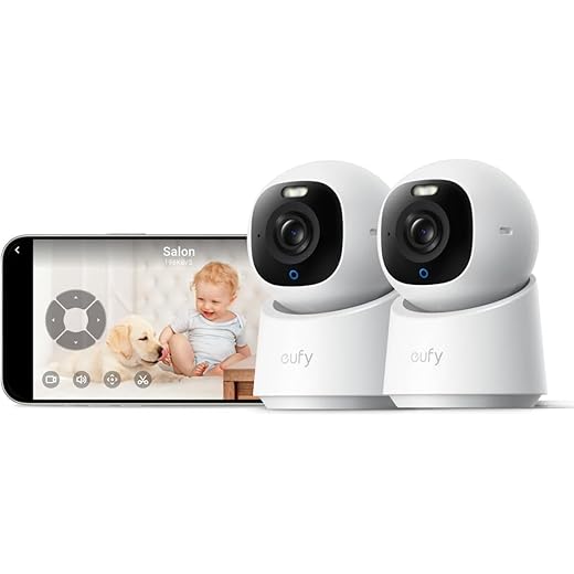 Lot de 2 Cameras Interieure E30 eufy Security