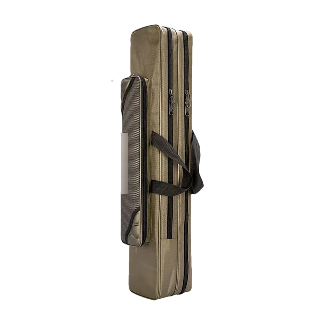 2/3/4 strati 80/90/100/120CM Borsa da Pesca Multifunzionale Spessa Canna da Pesca Scatola di Immagazzinaggio Grande Capacità Borsa da Pesca 2Layer 80m