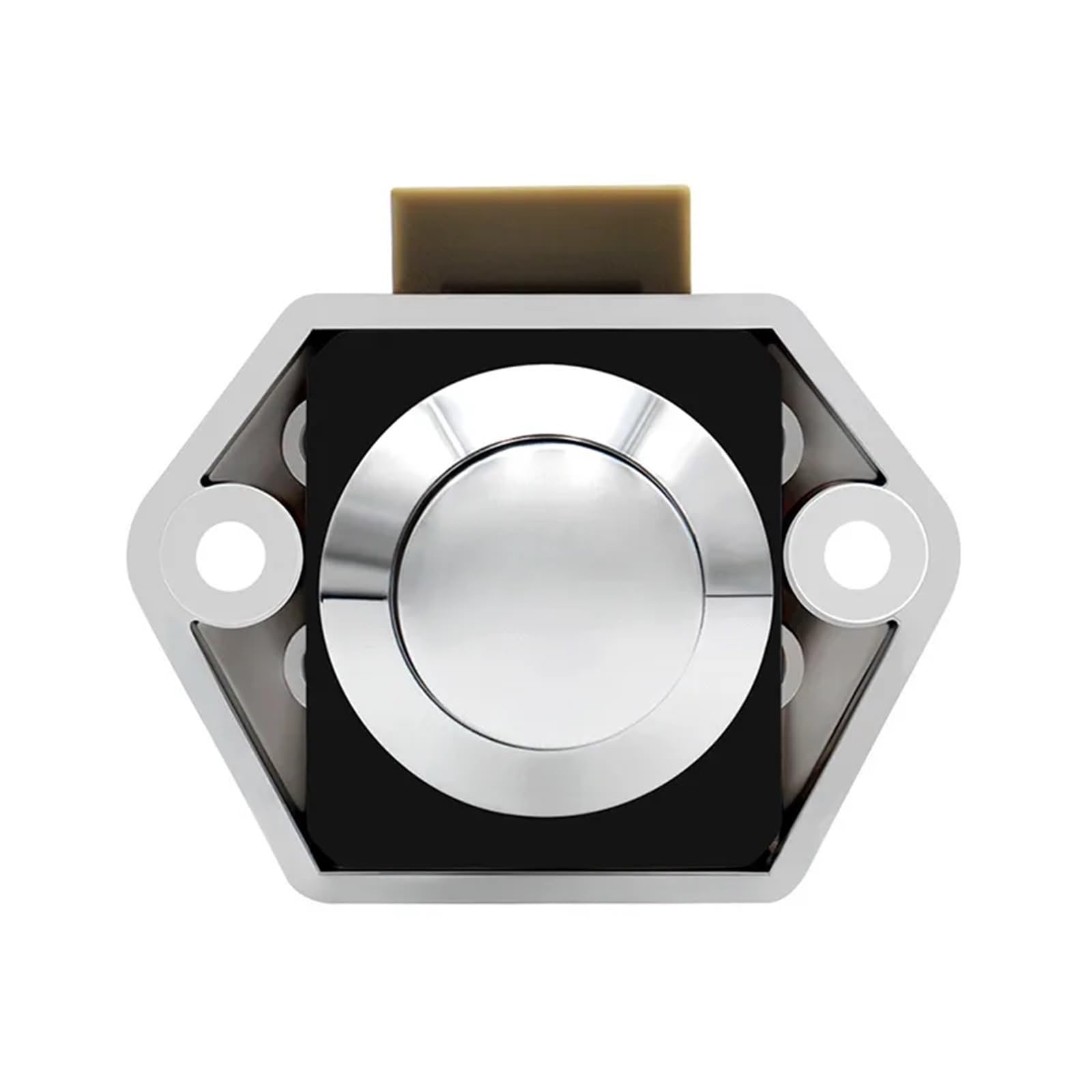 Jwvialel C Push Button Keyless Locks Latch Upboard 2Cm Mounting Hole Abinet Door Thickness 1.5-1.8Cm 4Pcs(C)