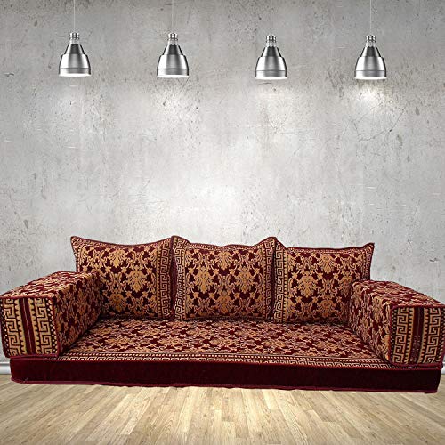Spirit Home Interiors Sitzsofa aus arabischem Majlis-Fußbodensofa mit Innenfüllungen / SHI_FS363 – Bild 3